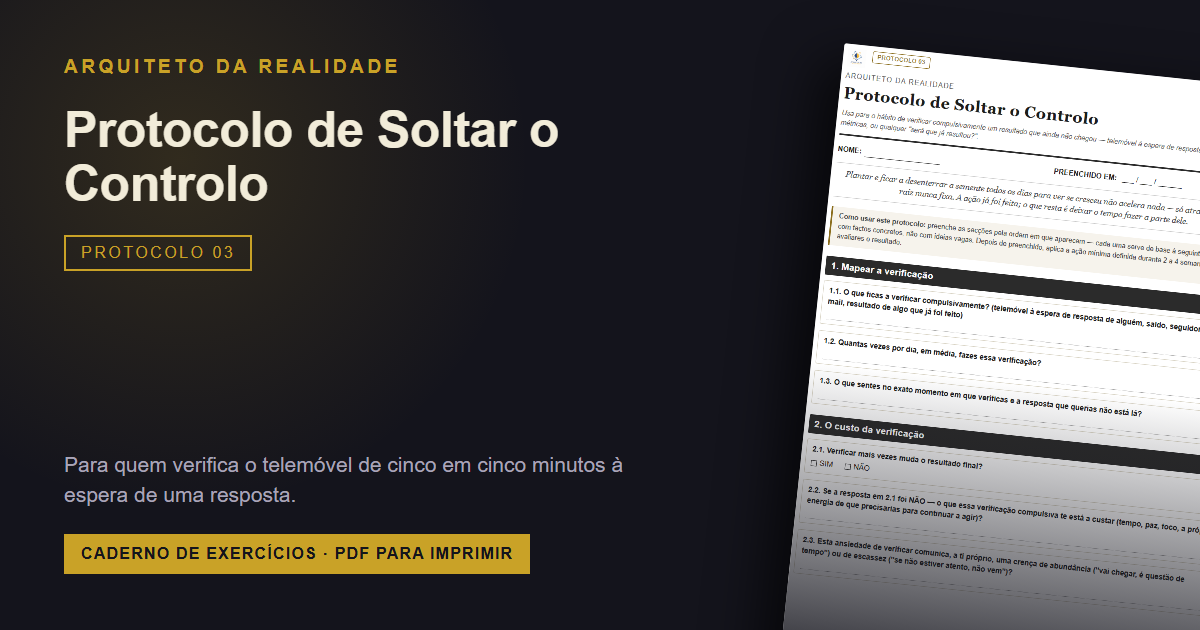 Protocolo Soltar o Controle