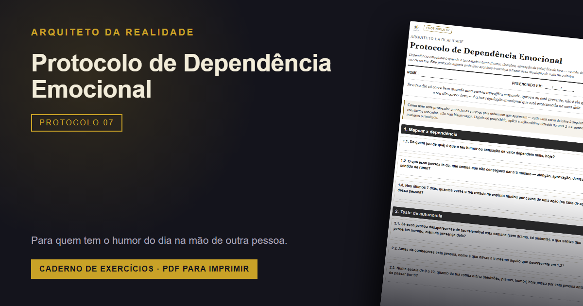 Protocolo Dependência Emocional